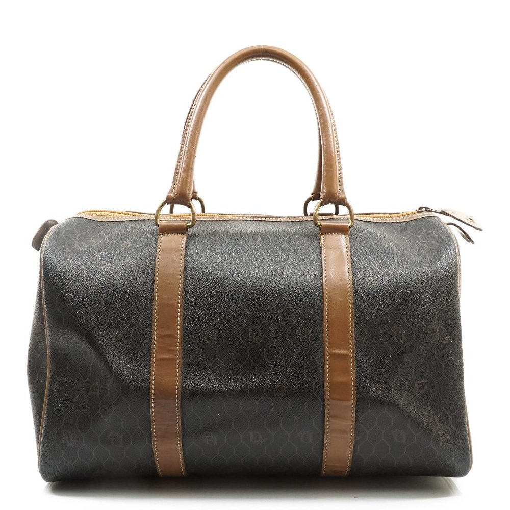 Vintage Christian Dior Hand Bag Pvc Dark #15989C12
